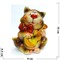 Фигурка из цветной керамики Кот с гитарой 10 см - фото 187490