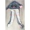 Шапка кигуруми Зайчик серый с поднимающимися ушами