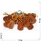 Брелок Фэншуй деревянный «Бог Богатства» 10 шт/связка - фото 194398