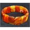 Браслет из агата 19x14 мм (коричневый светлый)