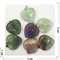 Сердце подвеска 3x3 см из флюорита (цена за 1 шт) - фото 202559