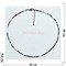 Чокер из гематита «прямоугольник» 2x3 мм цвет бензин 38 см - фото 209271