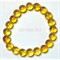 Браслет из цитрина 10 мм из натурального минерала