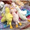 Брелок Гуси цветные мягкая игрушка 12-20 шт/упаковка
