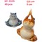 Фигурка Кот йог (2335) из керамики 12,5 см