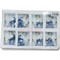 Барашки и козочки с подарками из фарфора (6989) высота 7,5 см 8 шт/упаковка - фото 229803