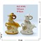 Козочки из фарфора с рублем (6745) символ 2027 года 11x8 см - фото 229828