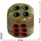 Кости игральные из оникса 2 дюйма 5 размер 6 шт/уп - фото 46726