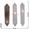 Карандаш из розового кварца двухсторонний 10-12 см - фото 58314