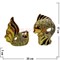 2 золотые рыбки из фарфора (760A) высота 17 см, цена за пару - фото 70346
