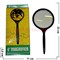 Лупа с изогнутой ручкой 100 мм 4 размер - фото 74005