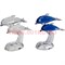 Кристалл «Дельфины прыгающие» 14х12 см (5 цветов)