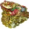 Жаба Фэншуй "под золото" большая (21 см высота)