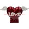 Сердце Love на подставке с крыльями (DL-32) цена за 32 штуки